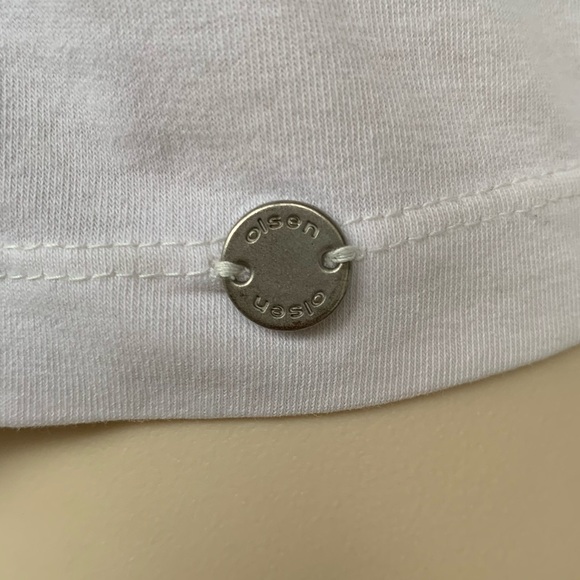 2/$10 MOVING SALE Y2K Olsen Europe Long Sleeve Top Feather Patterned Stitchwork - Picture 10 of 15